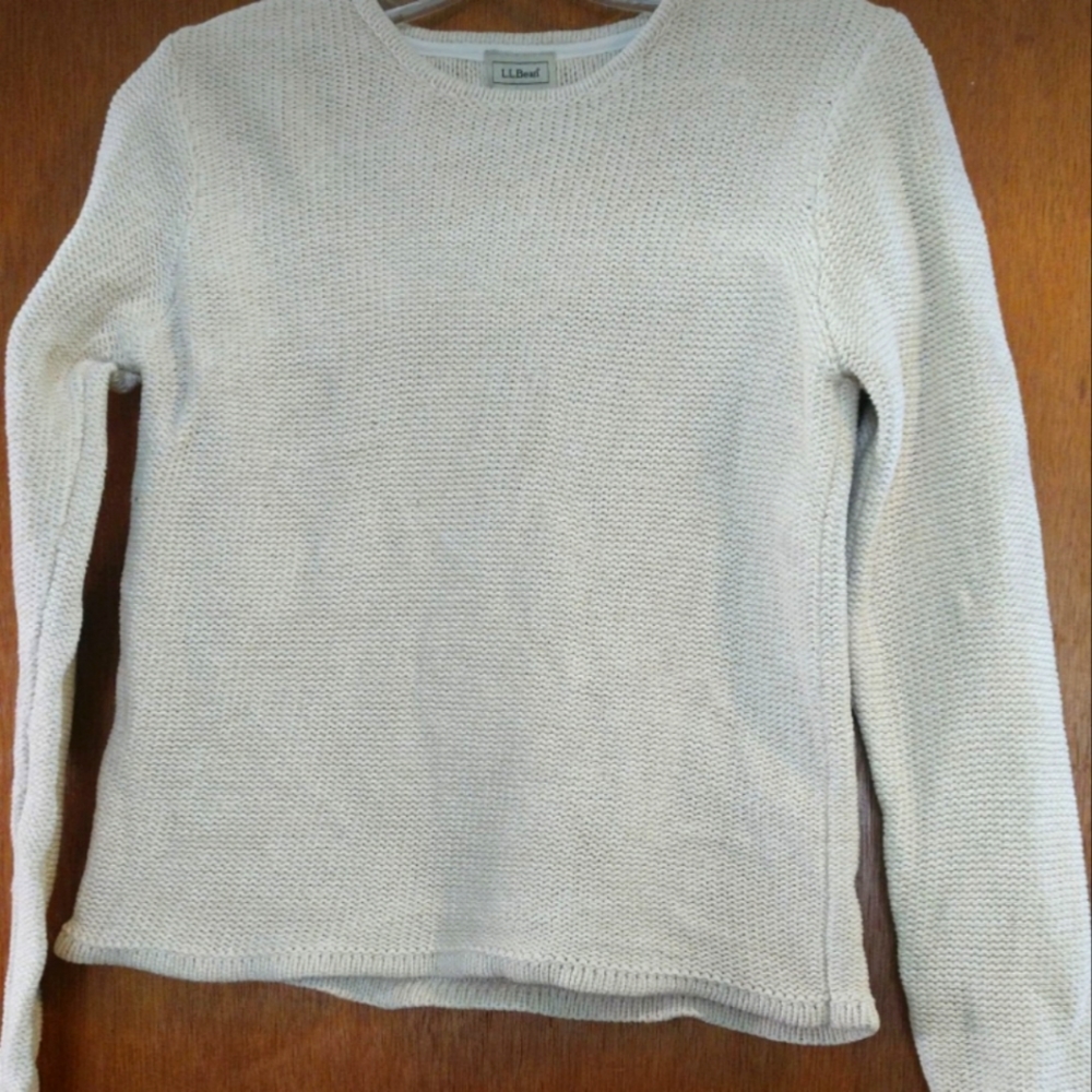 L.L Bean XS zig zag knit crewneck sweater - Picture 1 of 2